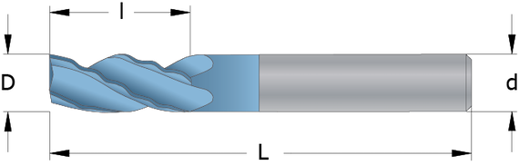 Drawing of a Wave Formed Roughing End Mill