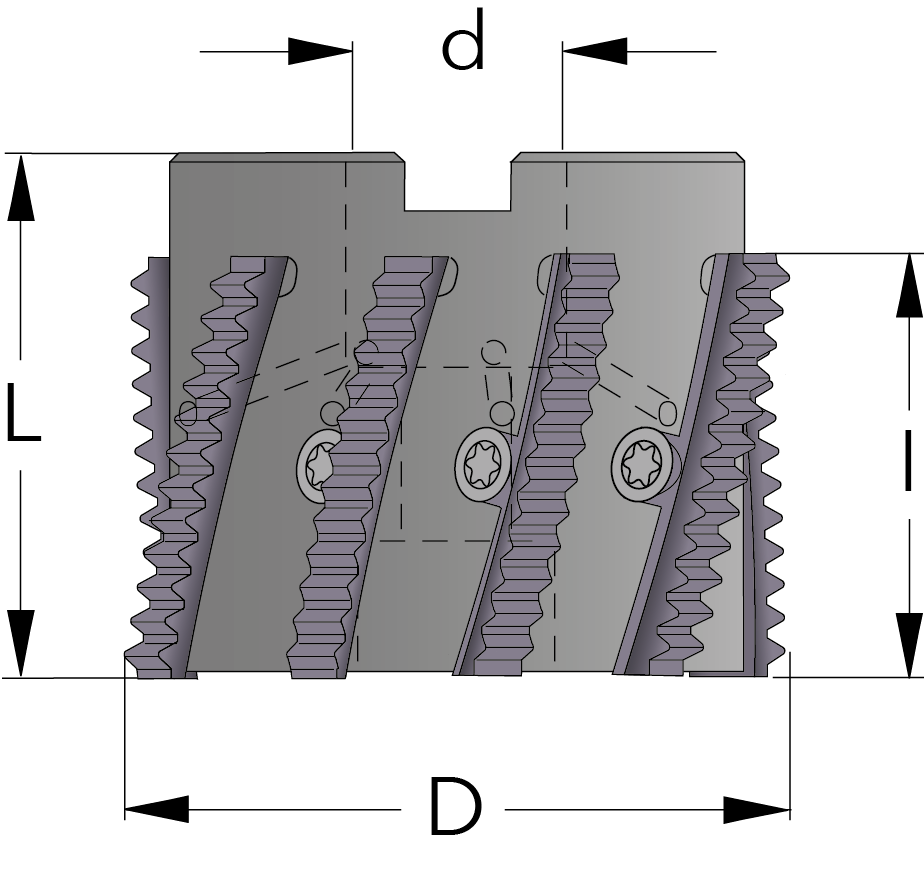 Thread Milling Cutter for Spiral Inserts, Face Mill Cutter